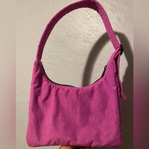 BAGGU mini nylon shoulder bag in extra pink